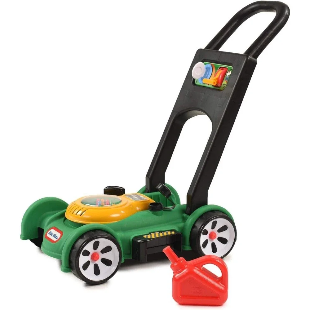 Little Tikes Gas 'n Go Mower Kids Push Toy Toddler Boys Girls 18M+ Green NEW